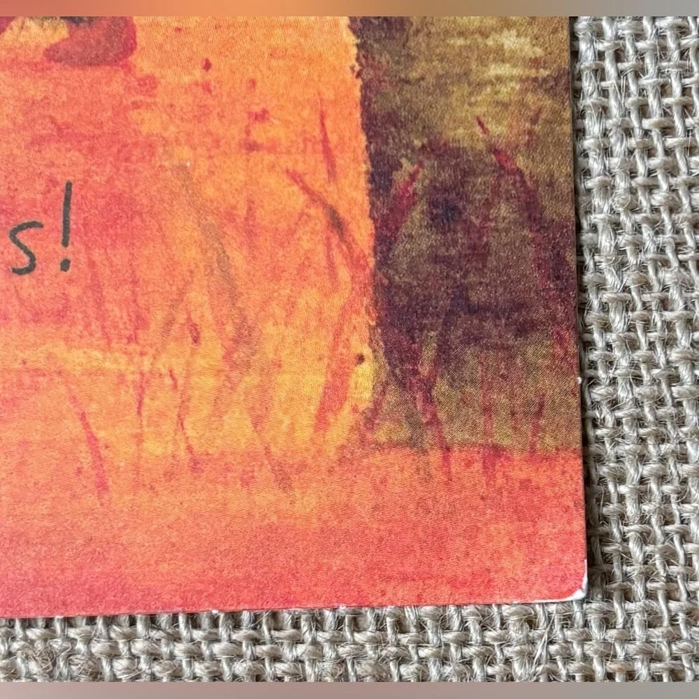 Anthropomorphic Bear Cubs Forest Path Friends Thanksgiving Card Junk Journaling